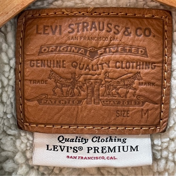 Levi’s Original Sherpa Trucker Denim Jacket Sz M - Picture 11 of 13